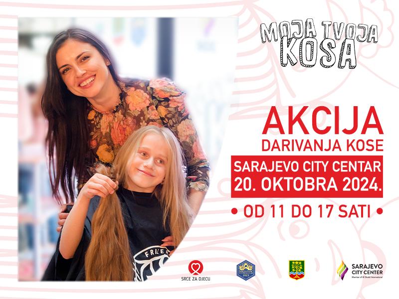 Akcija šišanja i darivanja kose "Moja kosa tvoja kosa" 20. oktobra u Sarajevu